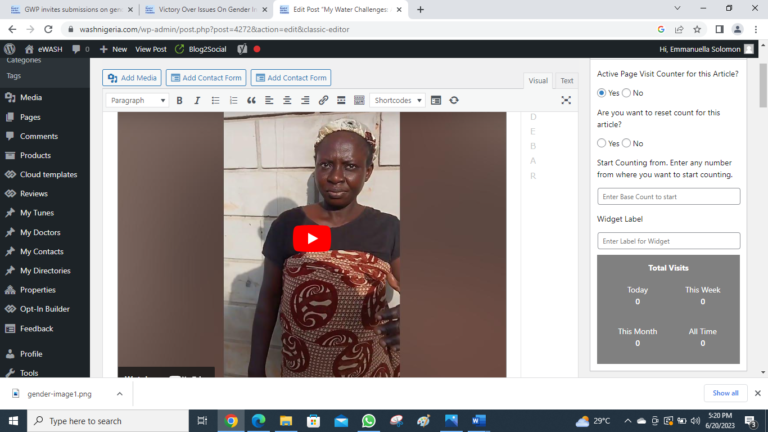 Lagos water consumer